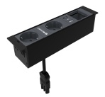 CUBOBOX3 - 2 T ELETTRICHE + 1 USB TIPO A+C + 1 MODULO VUOTO