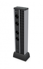 MINI COLUMNA - 4 T ELETTRICHE + 1 PIASTRA 2RJ45 + ORGANIZER