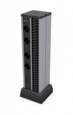 MINI COLUMNA - 2 (4 T ELETTRICHE + 1 PIASTRA 2RJ45 + ORGANIZER)