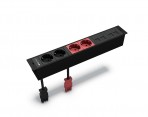 2xSocket outlets + 2xRed socket outlets + 2x2RJ45 cover | IBConnect